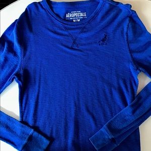 🧢Aeropostale Thermal Henley so M 100%Cotton